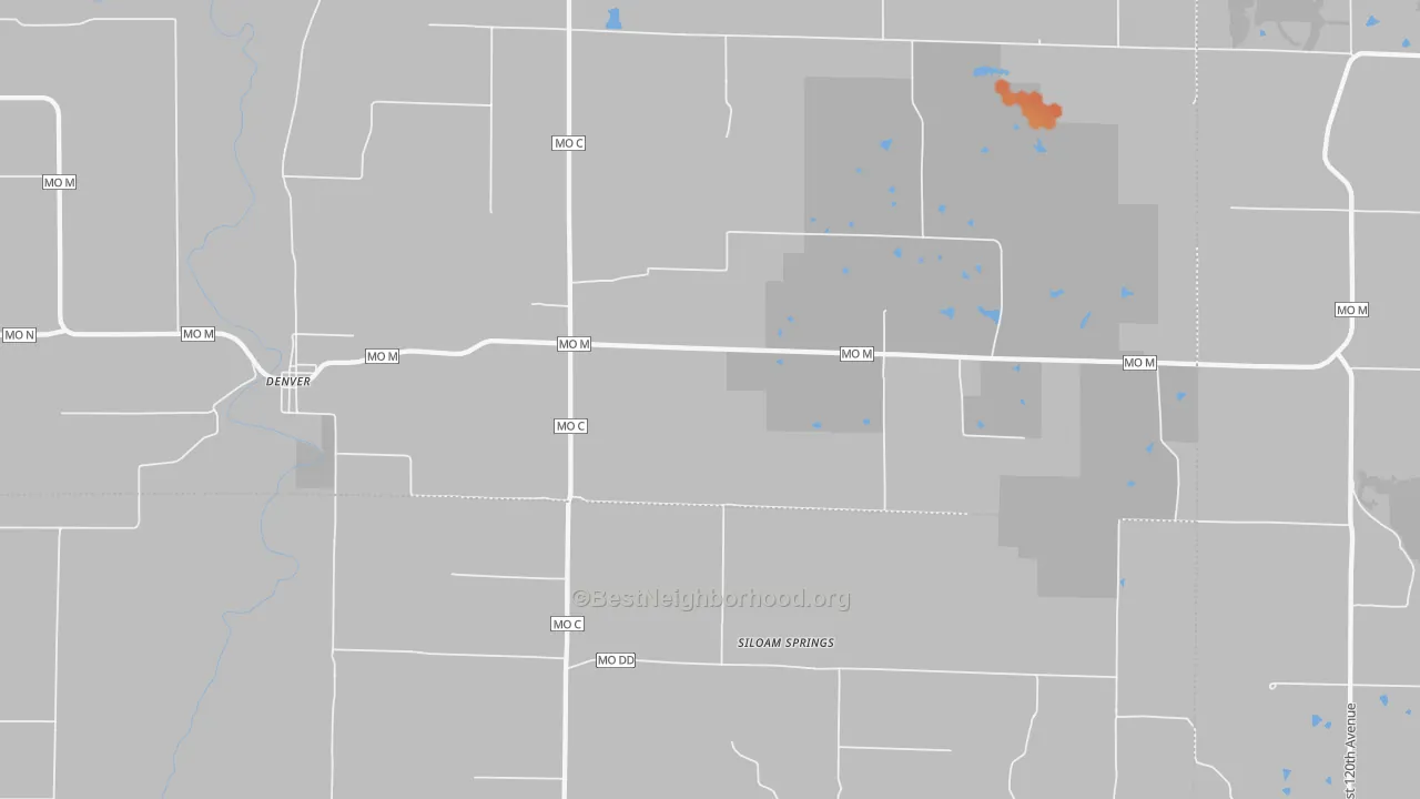 Bike Grade map of 64441, MO