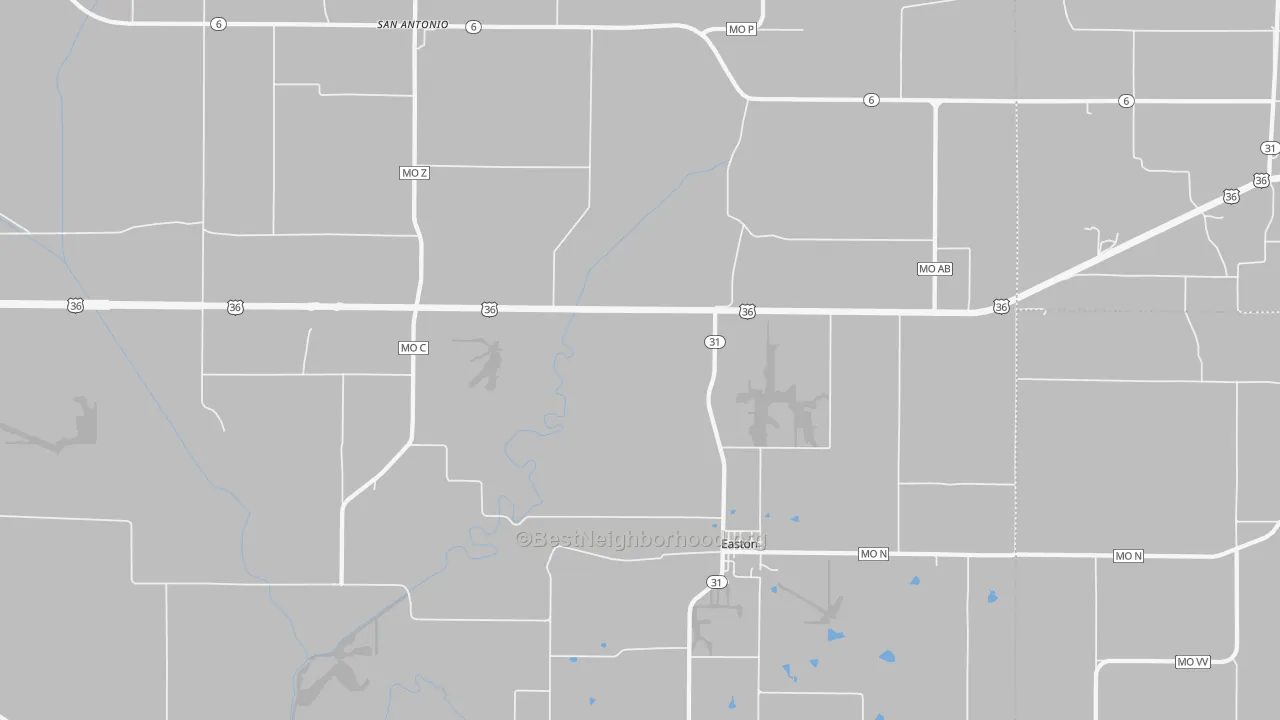 Bike Grade map of 64443, MO