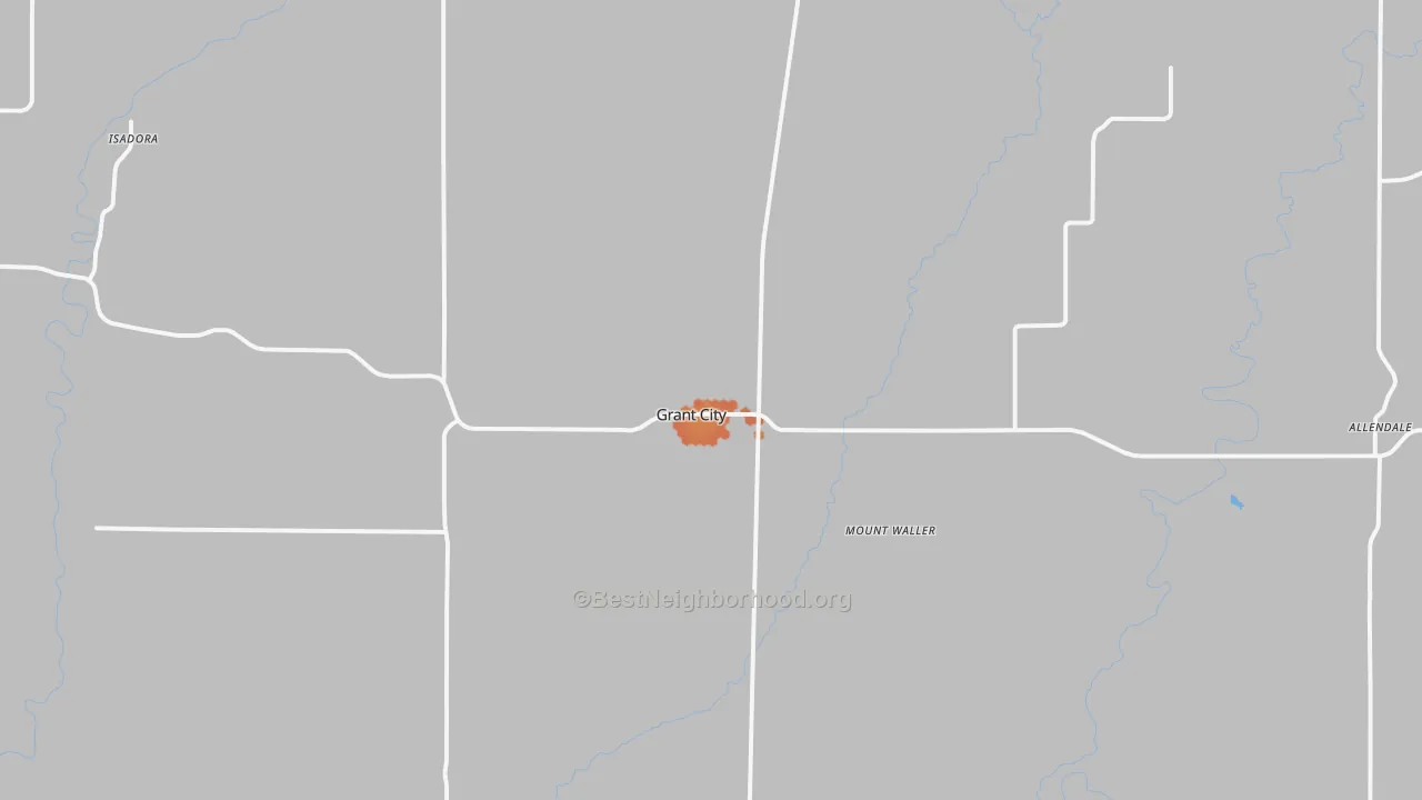 Bike Grade map of 64456, MO