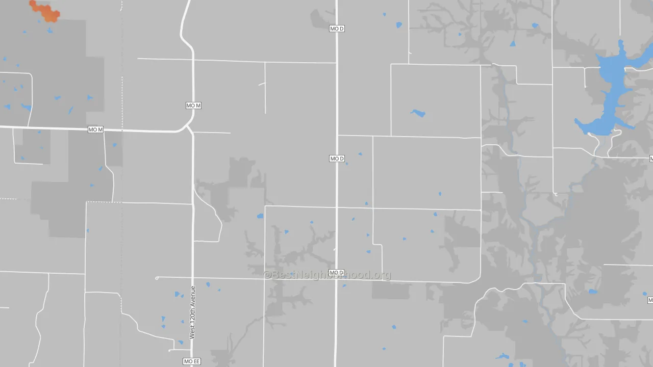 Bike Grade map of 64467, MO