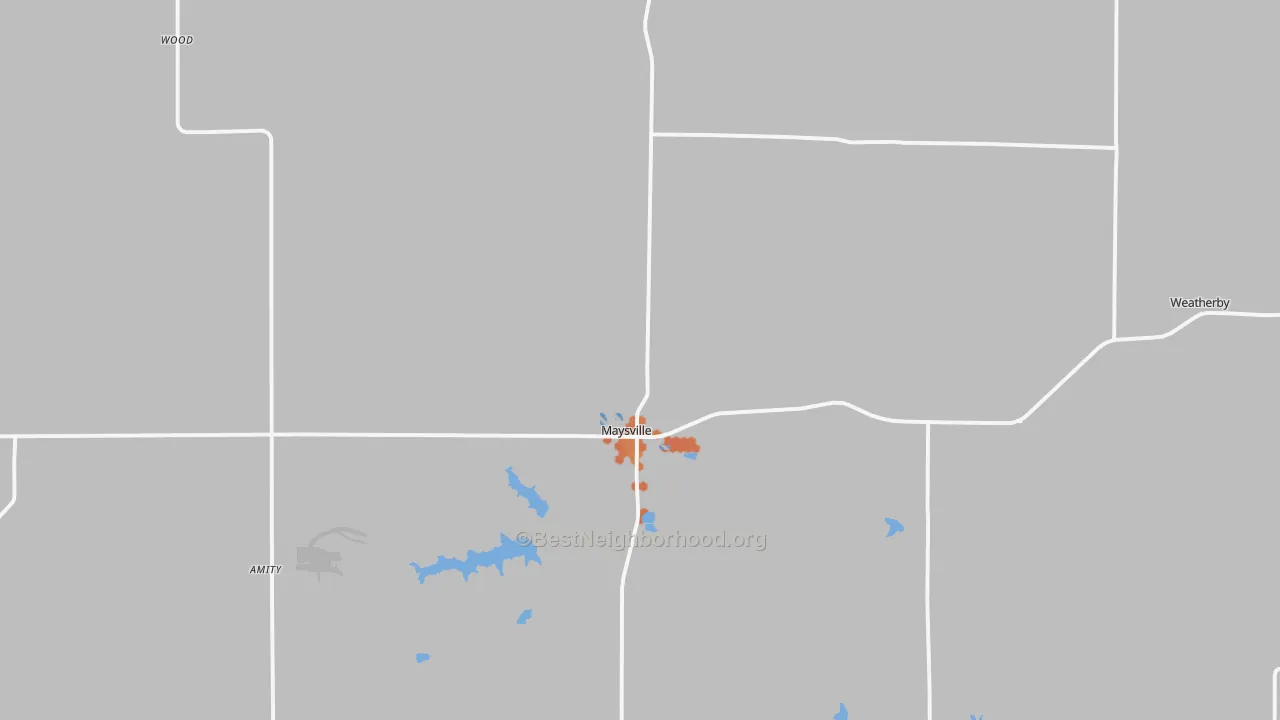 Bike Grade map of 64469, MO