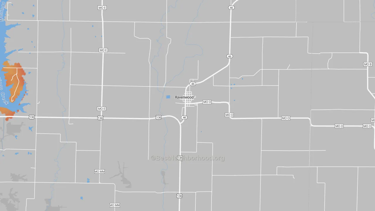 Bike Grade map of 64479, MO