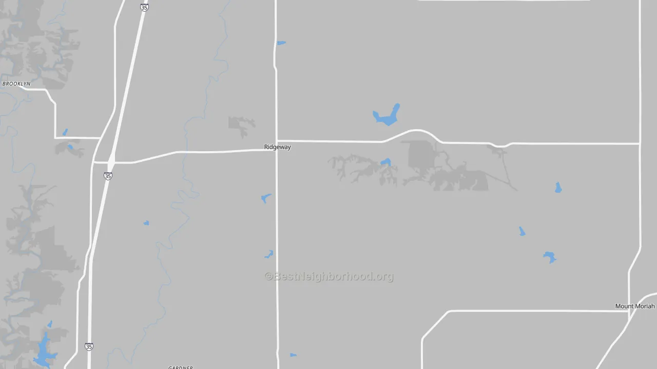 Bike Grade map of 64481, MO