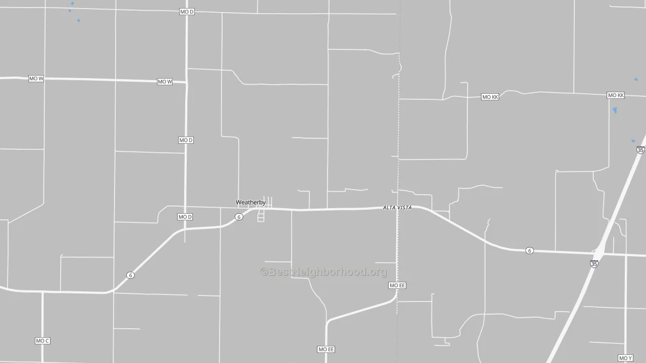 Bike Grade map of 64497, MO