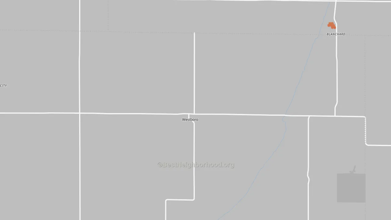 Bike Grade map of 64498, MO