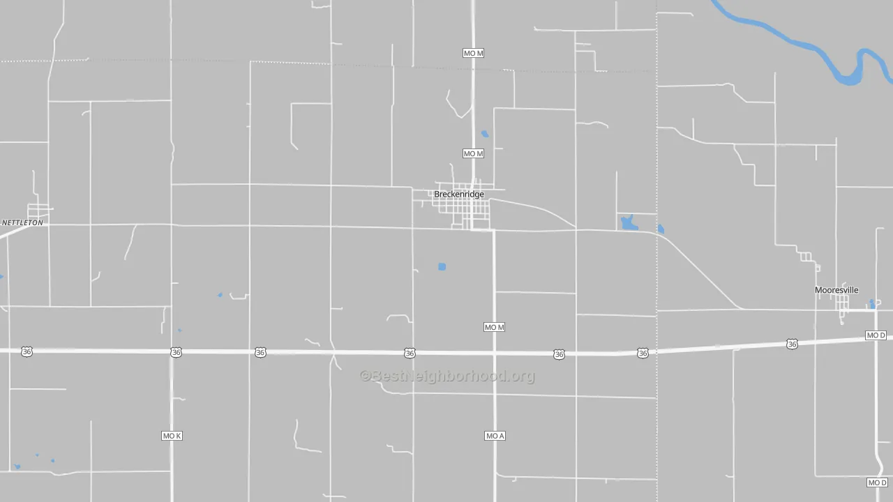 Bike Grade map of 64625, MO