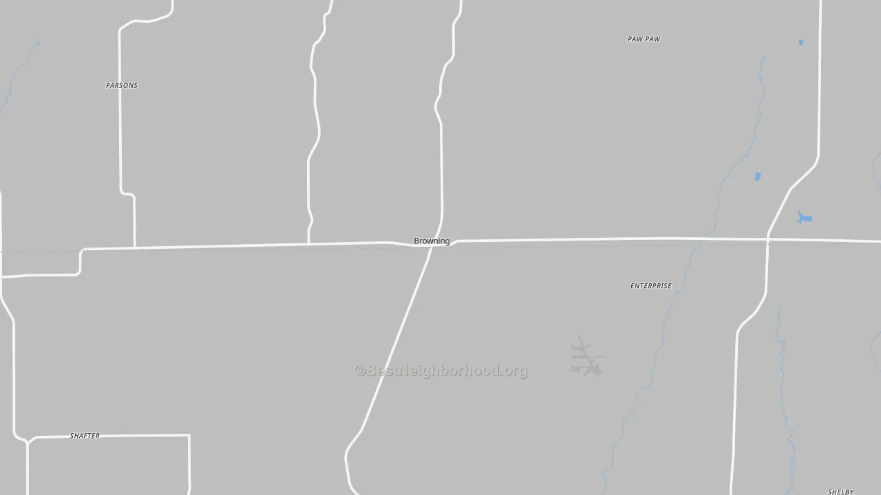 Bike Grade map of 64630, MO