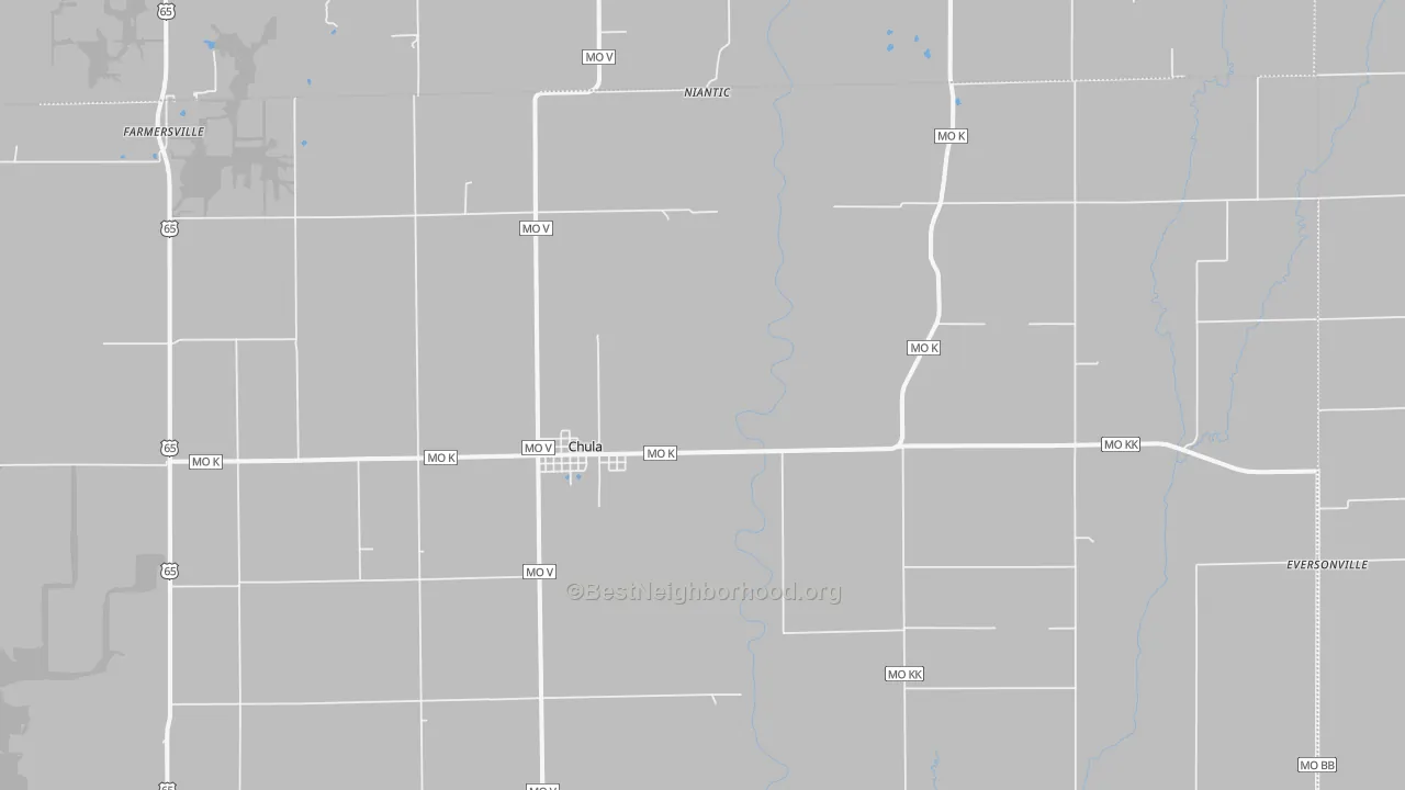 Bike Grade map of 64635, MO