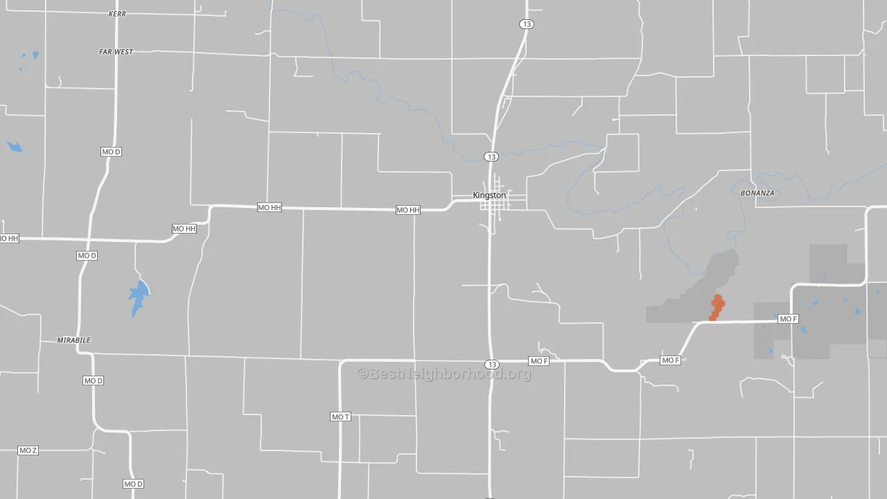 Bike Grade map of 64650, MO