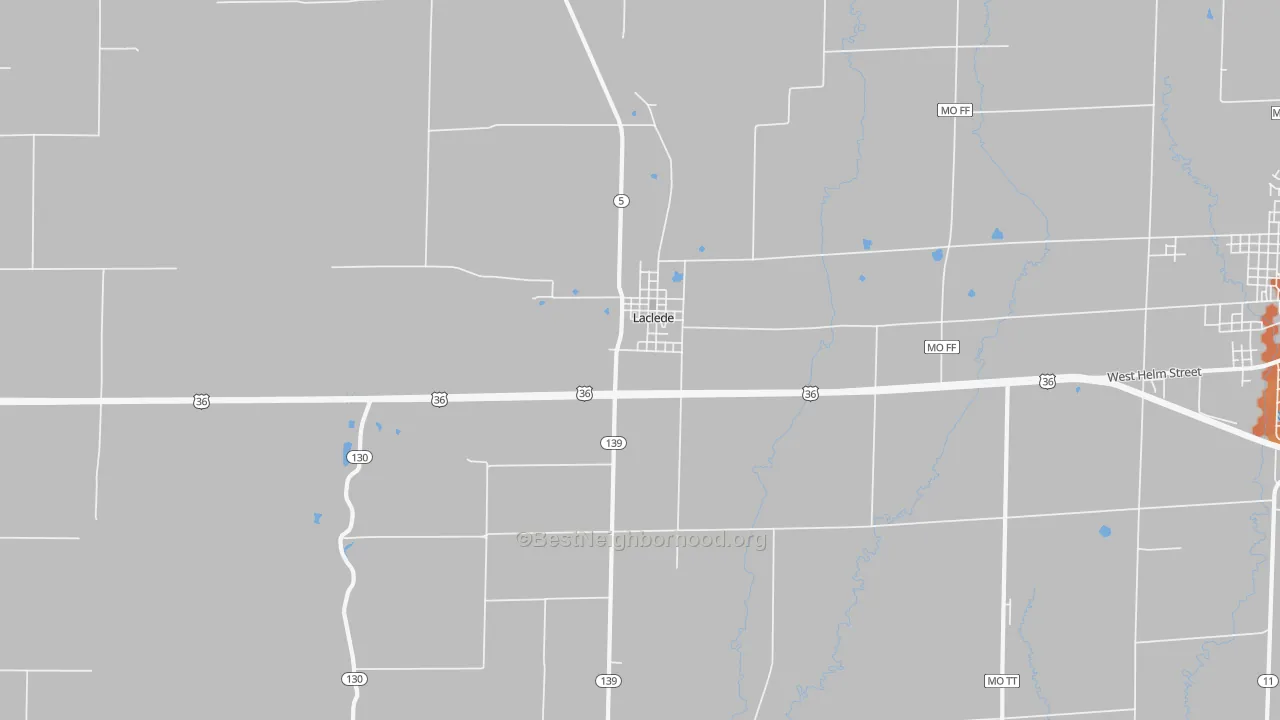 Bike Grade map of 64651, MO