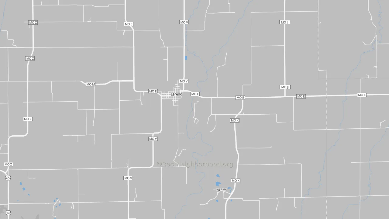 Bike Grade map of 64652, MO
