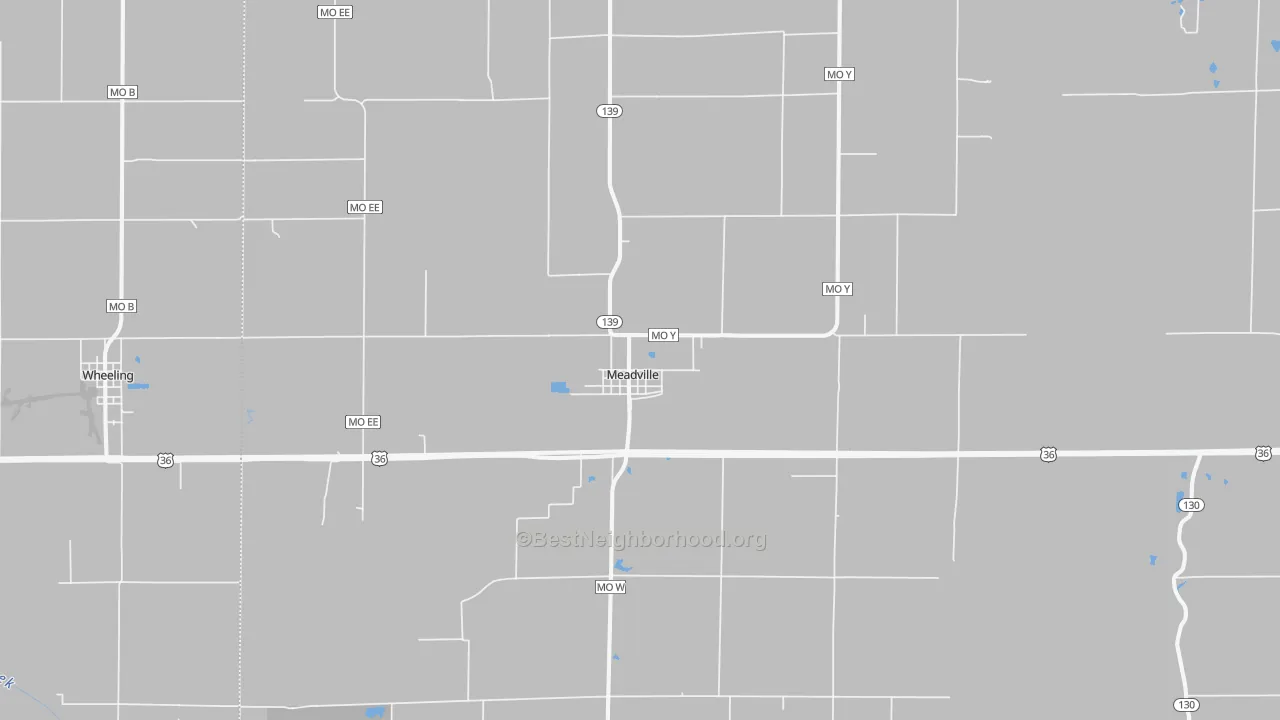 Bike Grade map of 64659, MO