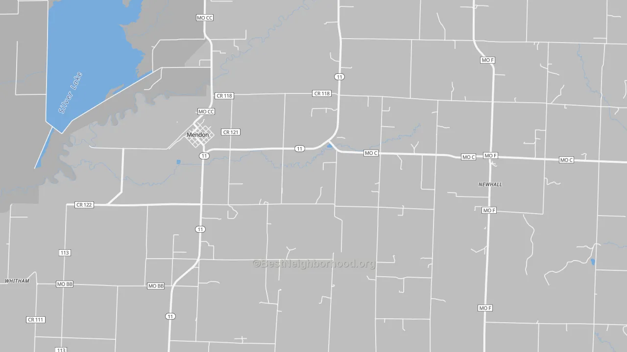 Bike Grade map of 64660, MO