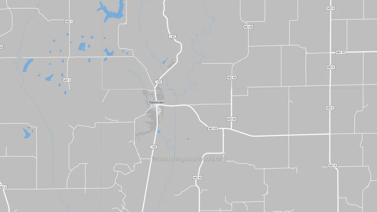 Bike Grade map of 64667, MO
