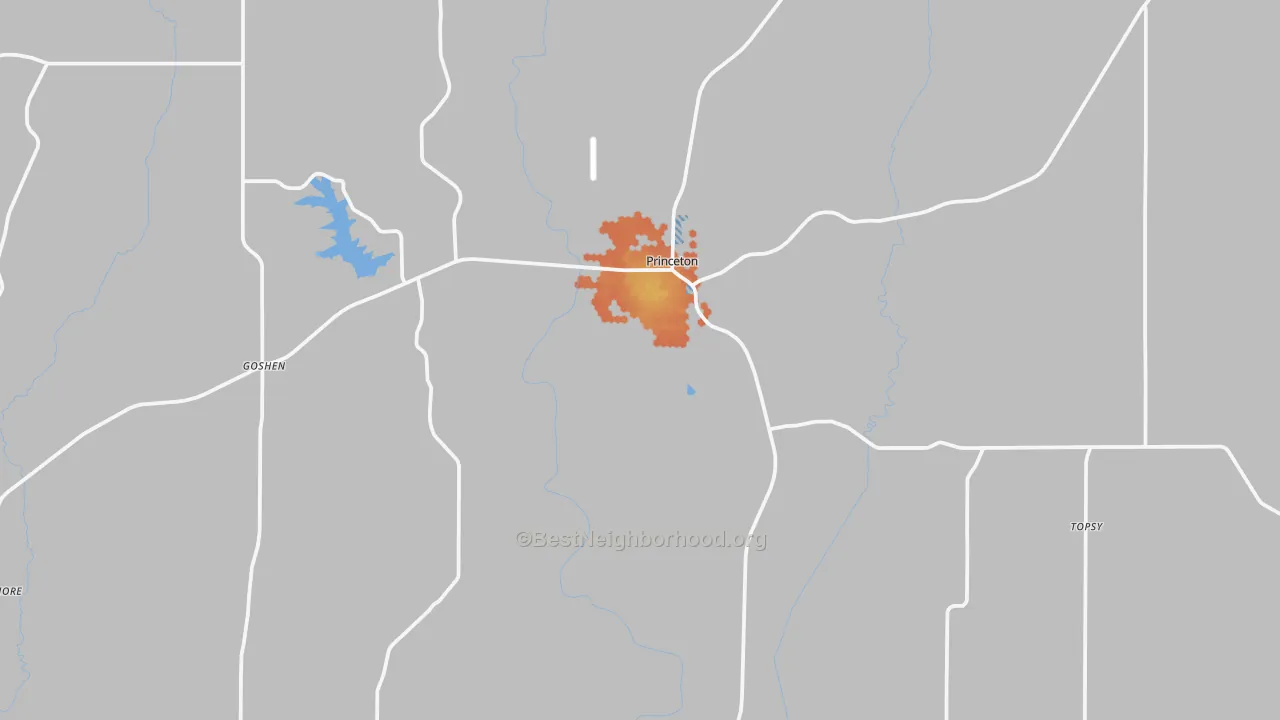 Bike Grade map of 64673, MO