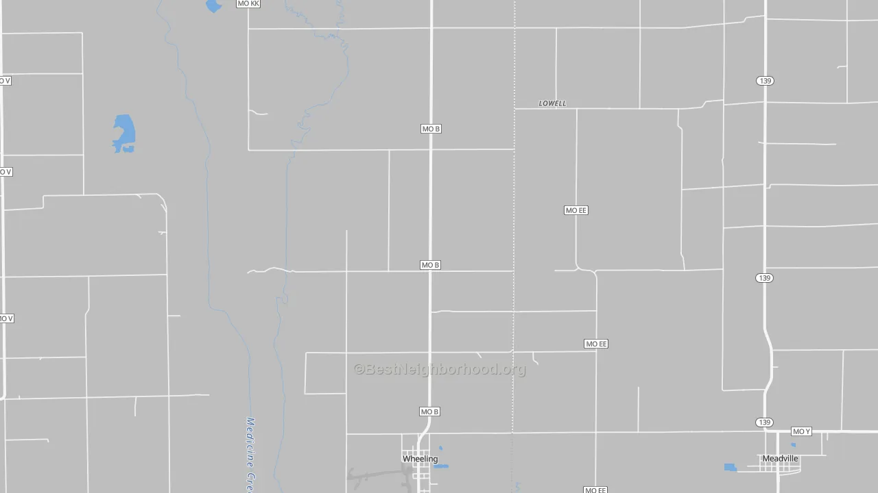 Bike Grade map of 64688, MO