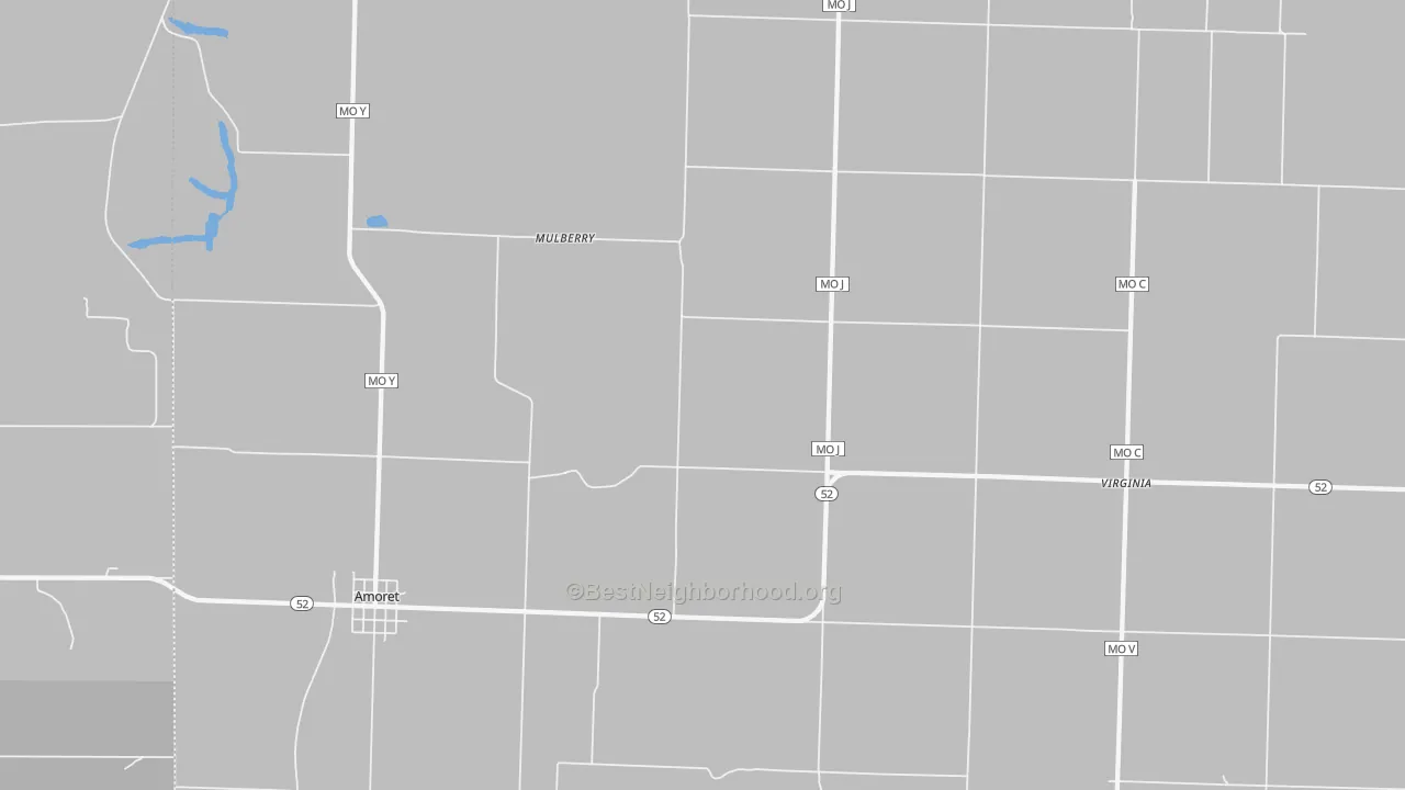Bike Grade map of 64722, MO