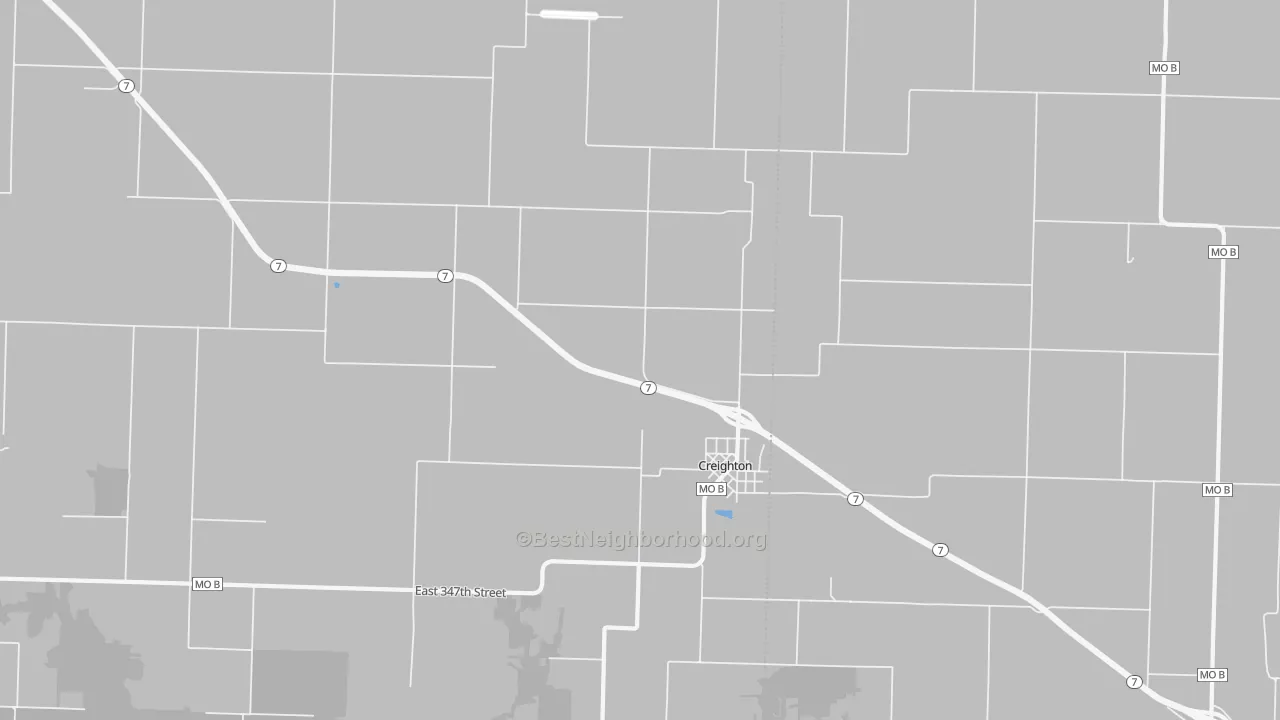 Bike Grade map of 64739, MO