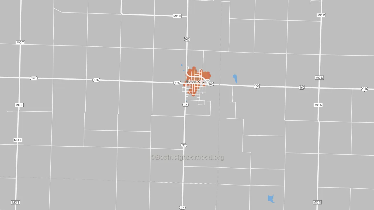 Bike Grade map of 64748, MO
