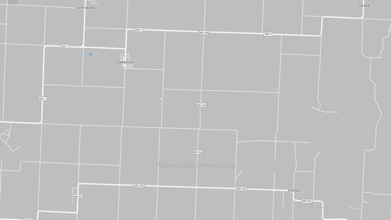 Bike Grade map of 64750, MO