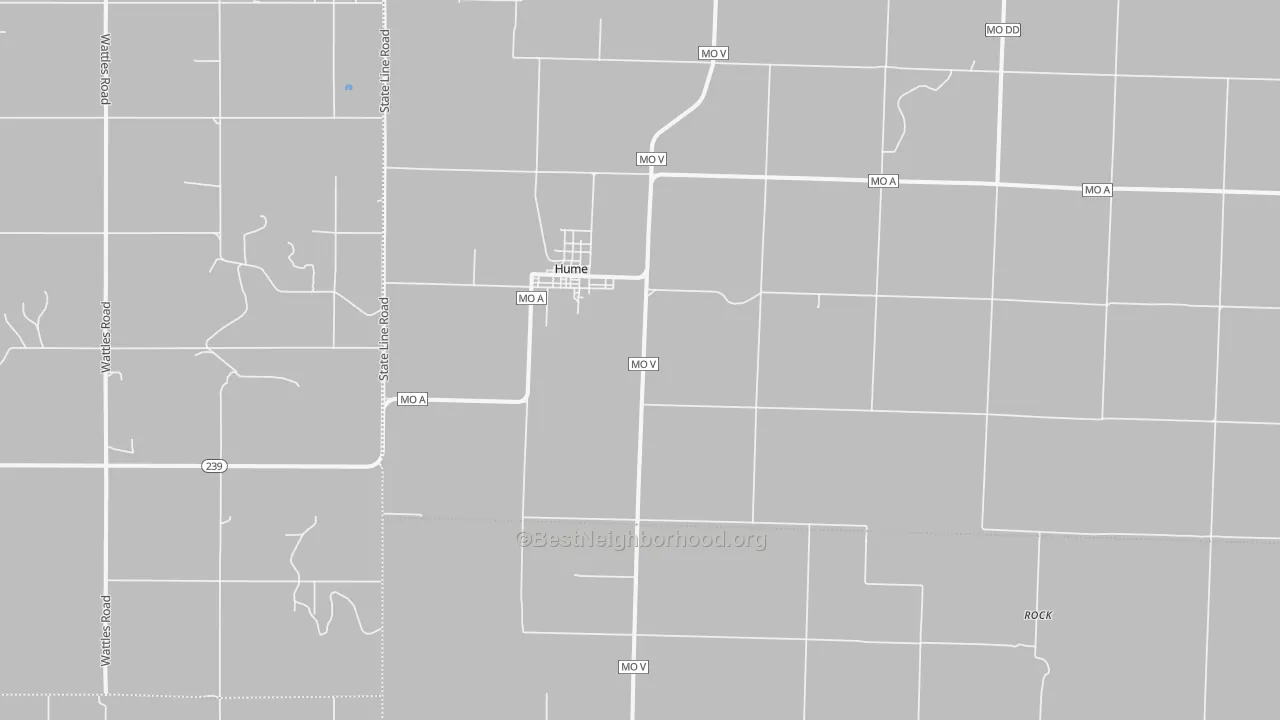 Bike Grade map of 64752, MO