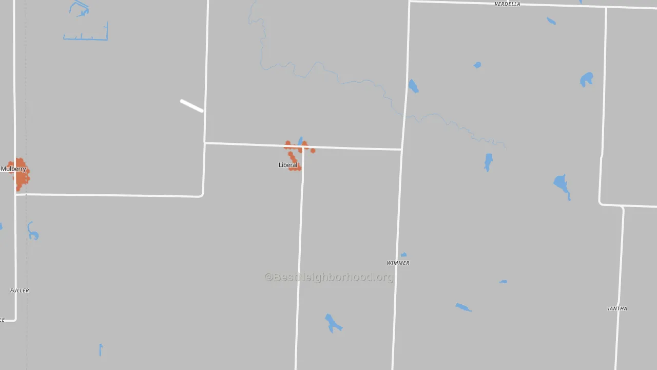 Bike Grade map of 64762, MO