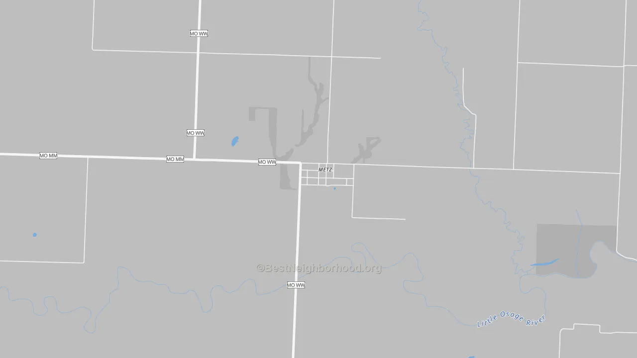 Bike Grade map of 64765, MO