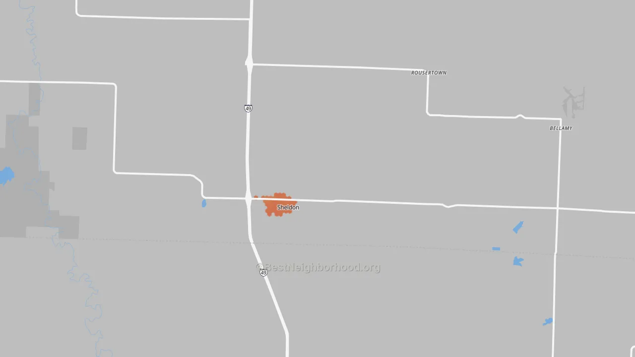 Bike Grade map of 64784, MO
