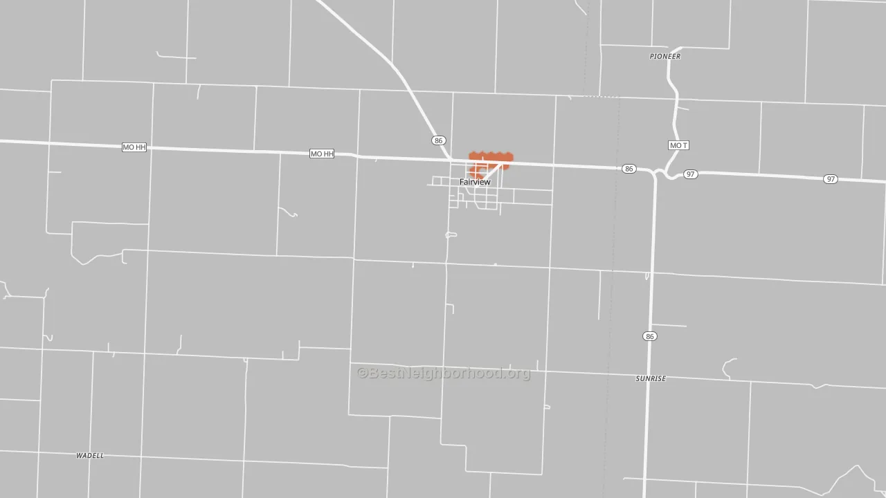 Bike Grade map of 64842, MO