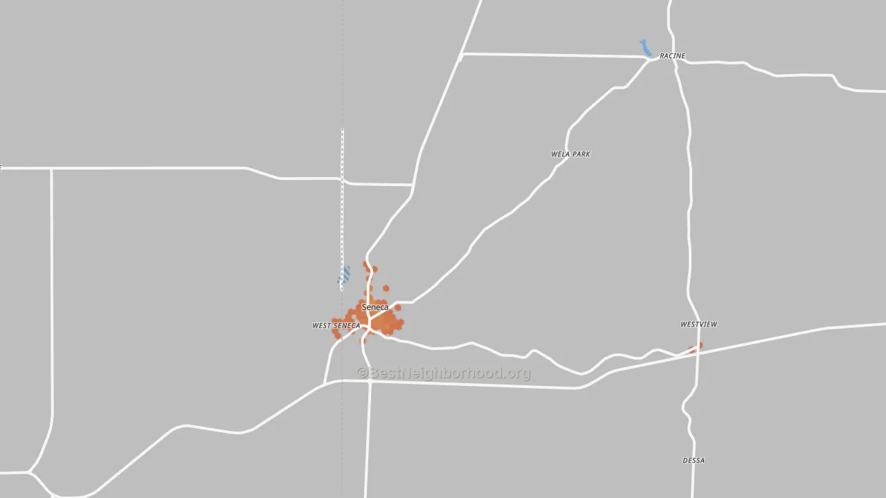 Bike Grade map of 64865, MO