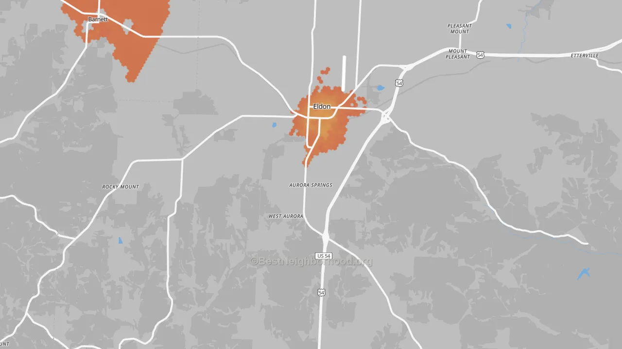 Bike Grade map of 65026, MO