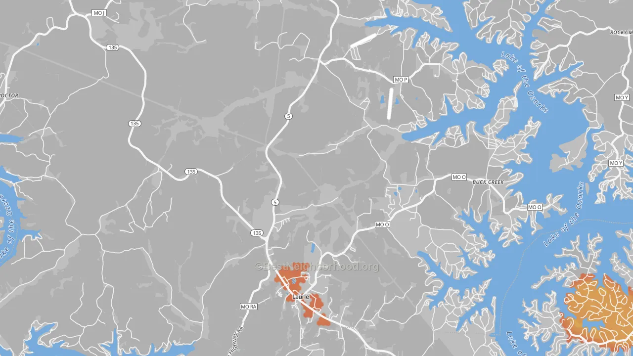 Bike Grade map of 65037, MO