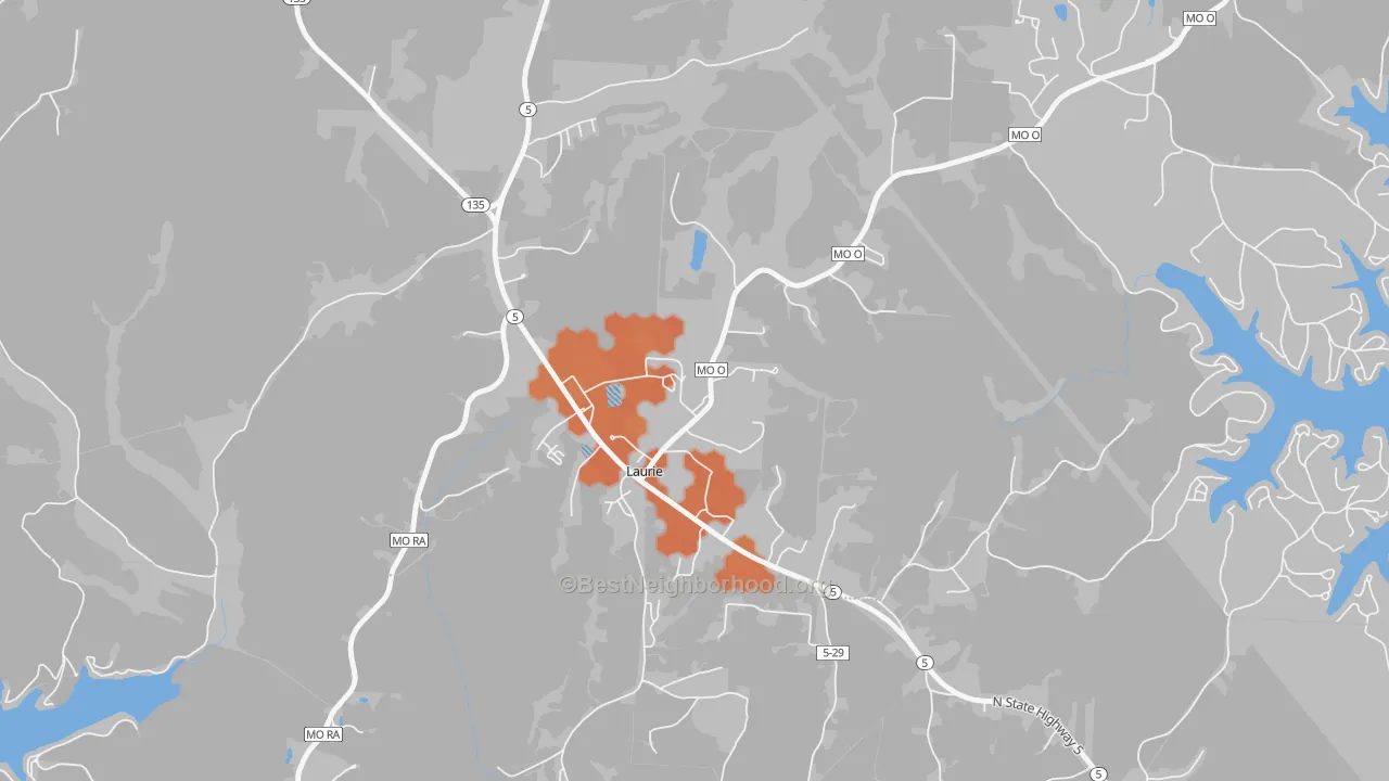 Bike Grade map of 65038, MO