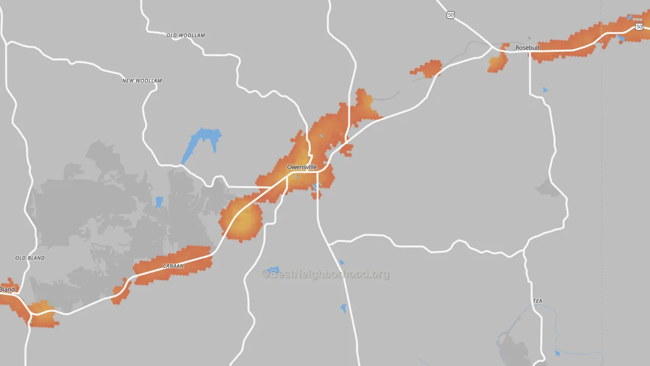 Bike Grade map of 65066, MO
