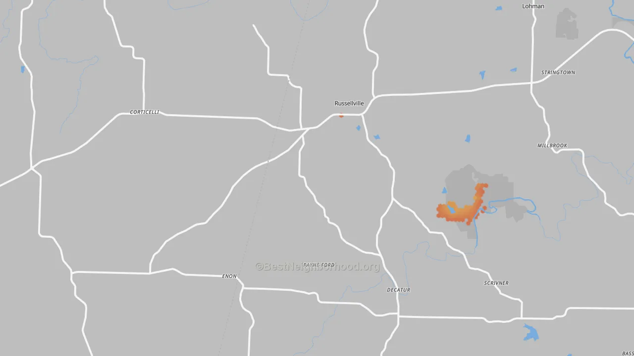 Bike Grade map of 65074, MO