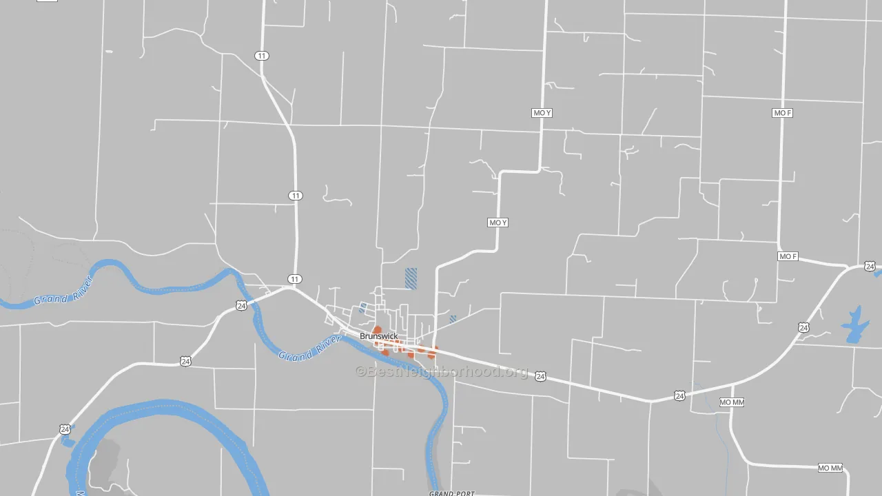 Bike Grade map of 65236, MO