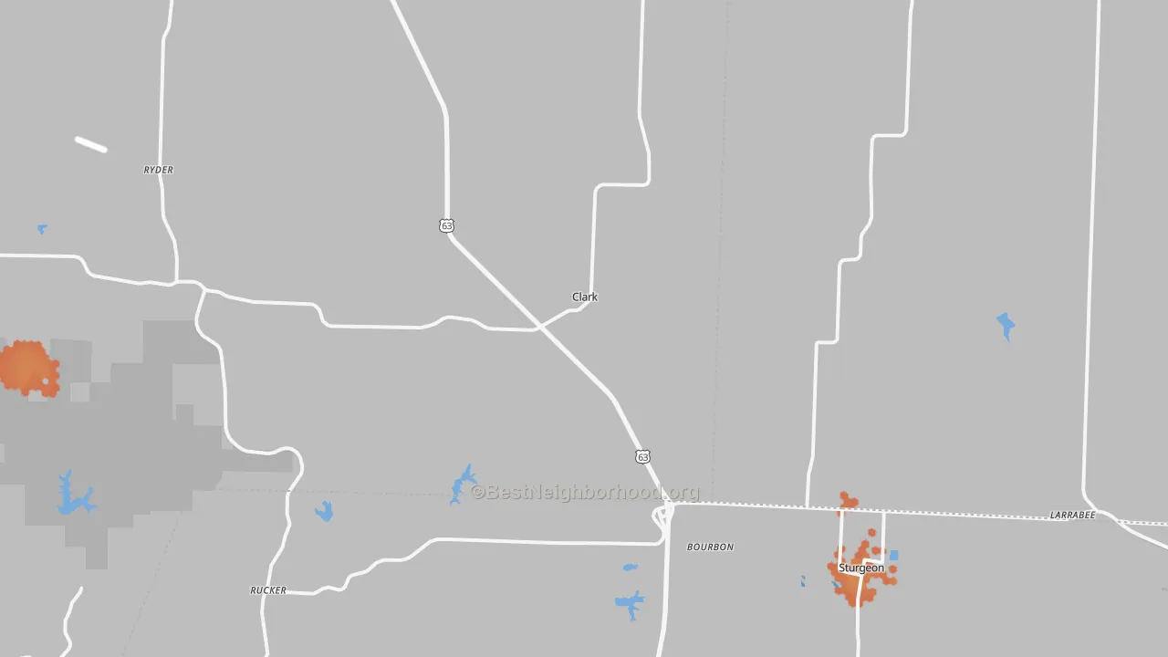 Bike Grade map of 65243, MO