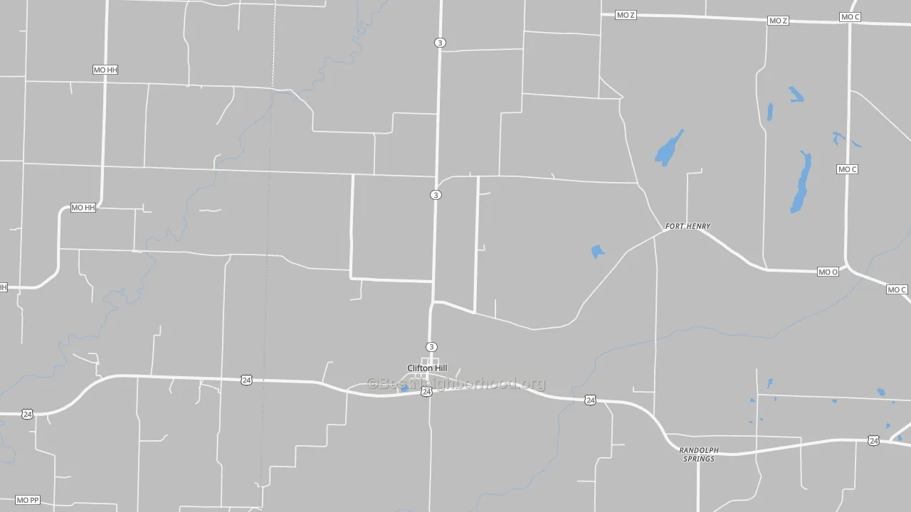 Bike Grade map of 65244, MO