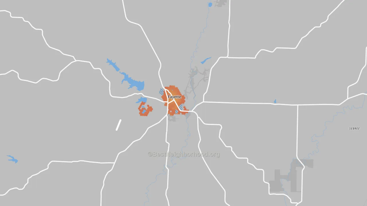 Bike Grade map of 65248, MO
