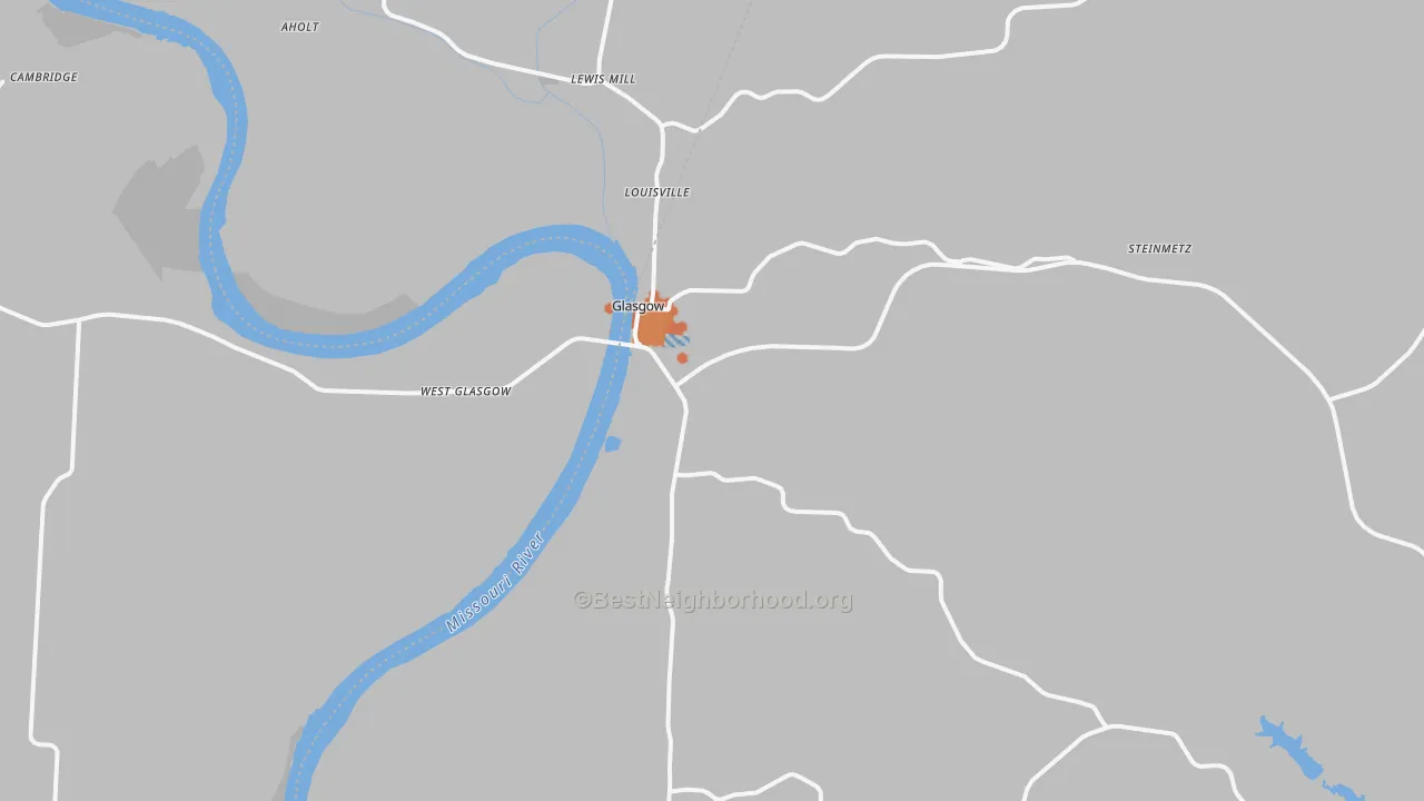 Bike Grade map of 65254, MO