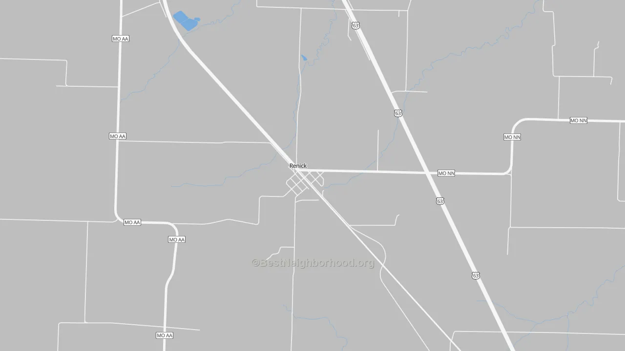 Bike Grade map of 65278, MO