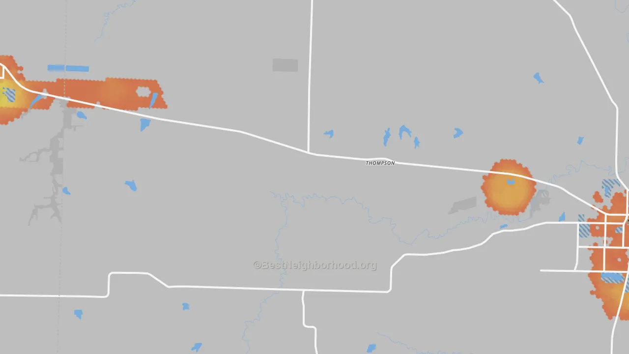 Bike Grade map of 65285, MO
