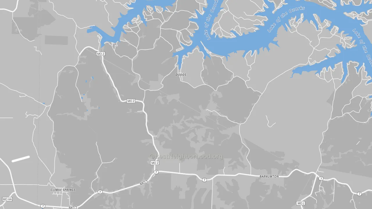 Bike Grade map of 65324, MO