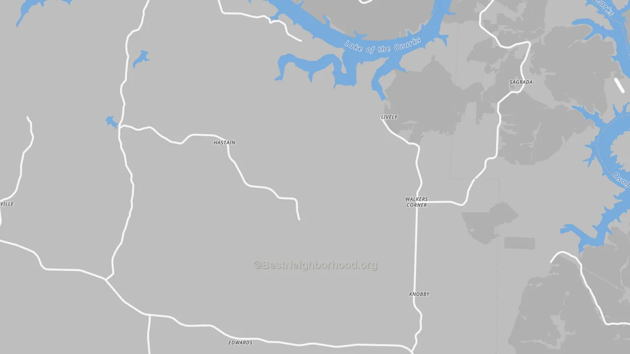 Bike Grade map of 65326, MO