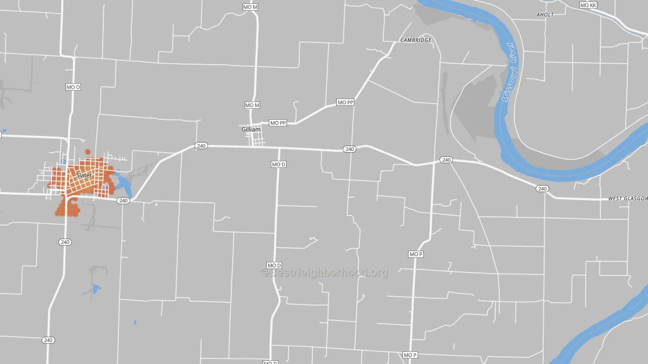Bike Grade map of 65330, MO