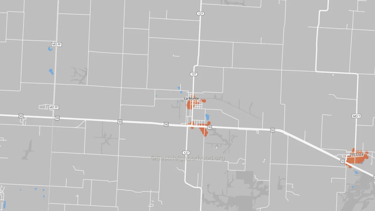 Bike Grade map of 65337, MO