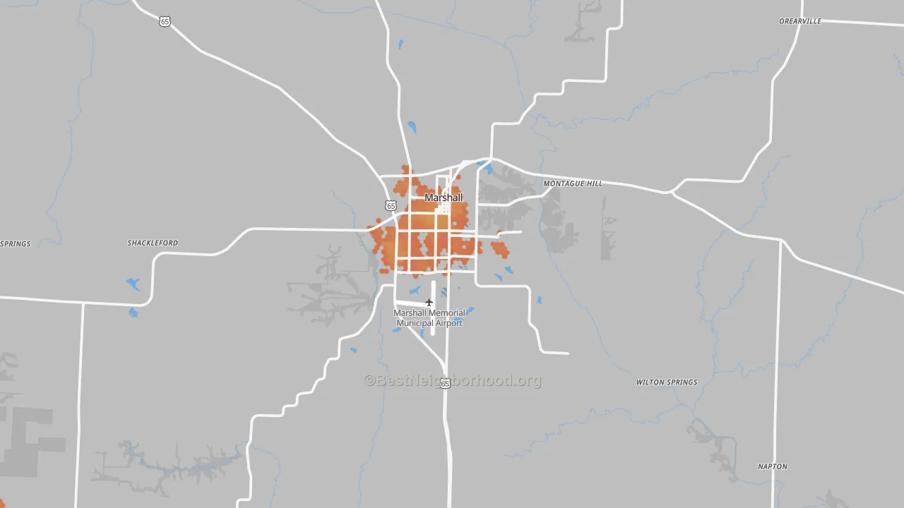 Bike Grade map of 65340, MO