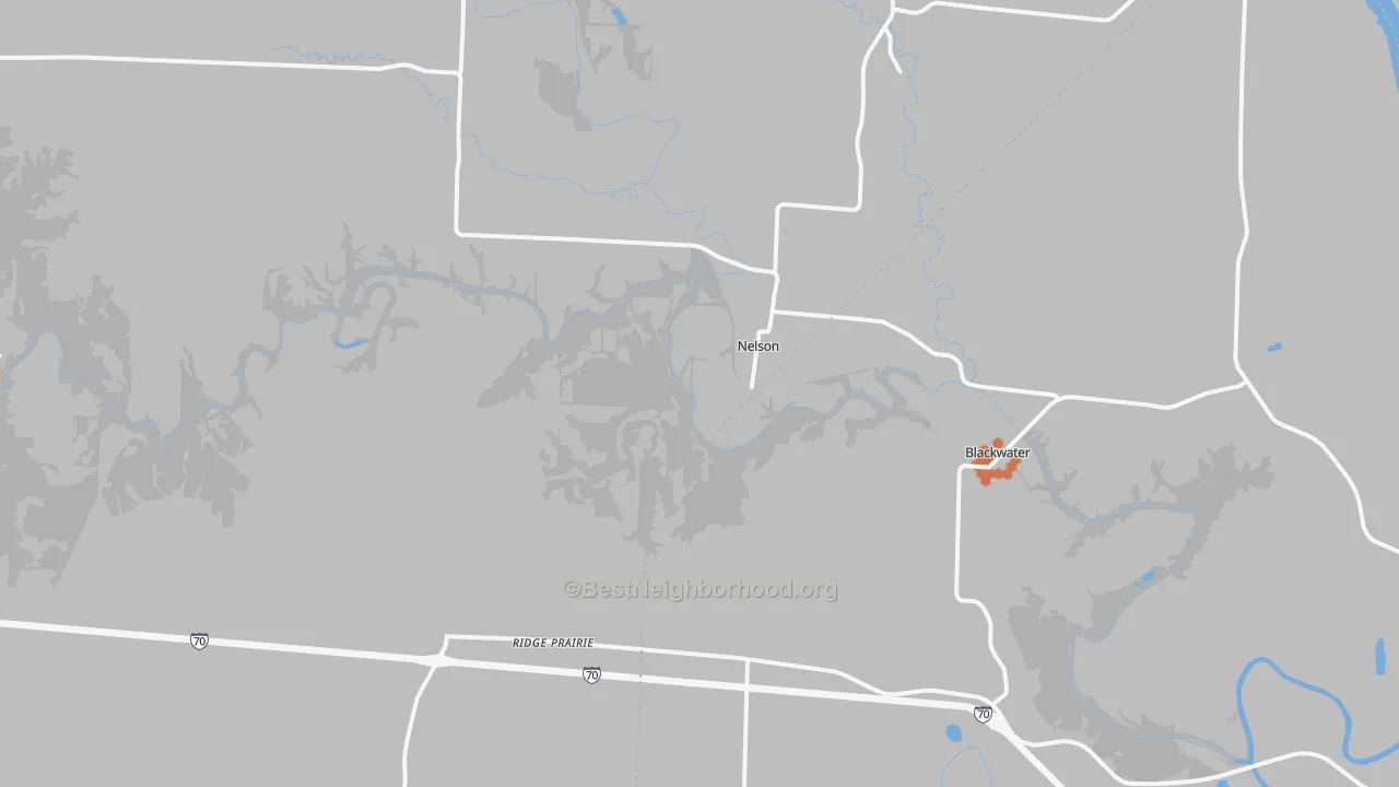 Bike Grade map of 65347, MO