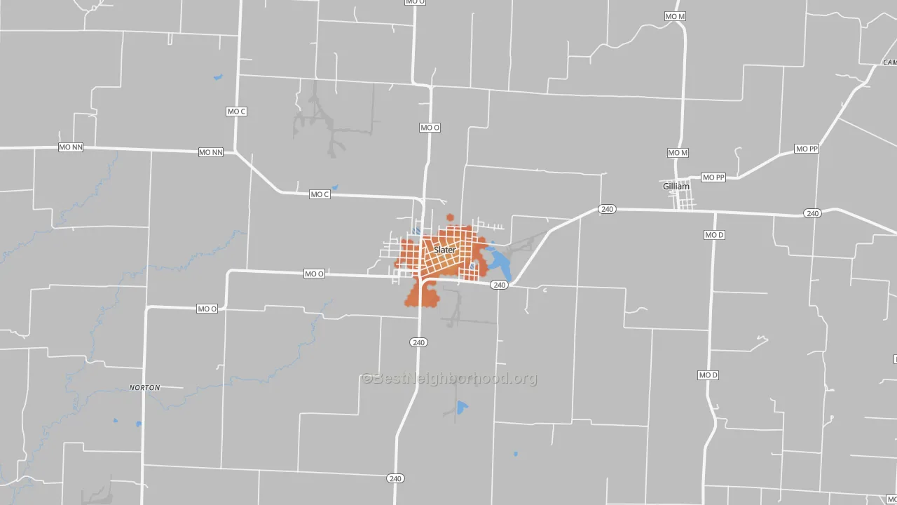 Bike Grade map of 65349, MO