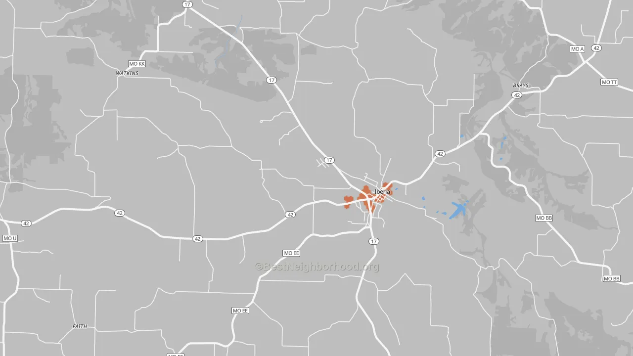 Bike Grade map of 65486, MO